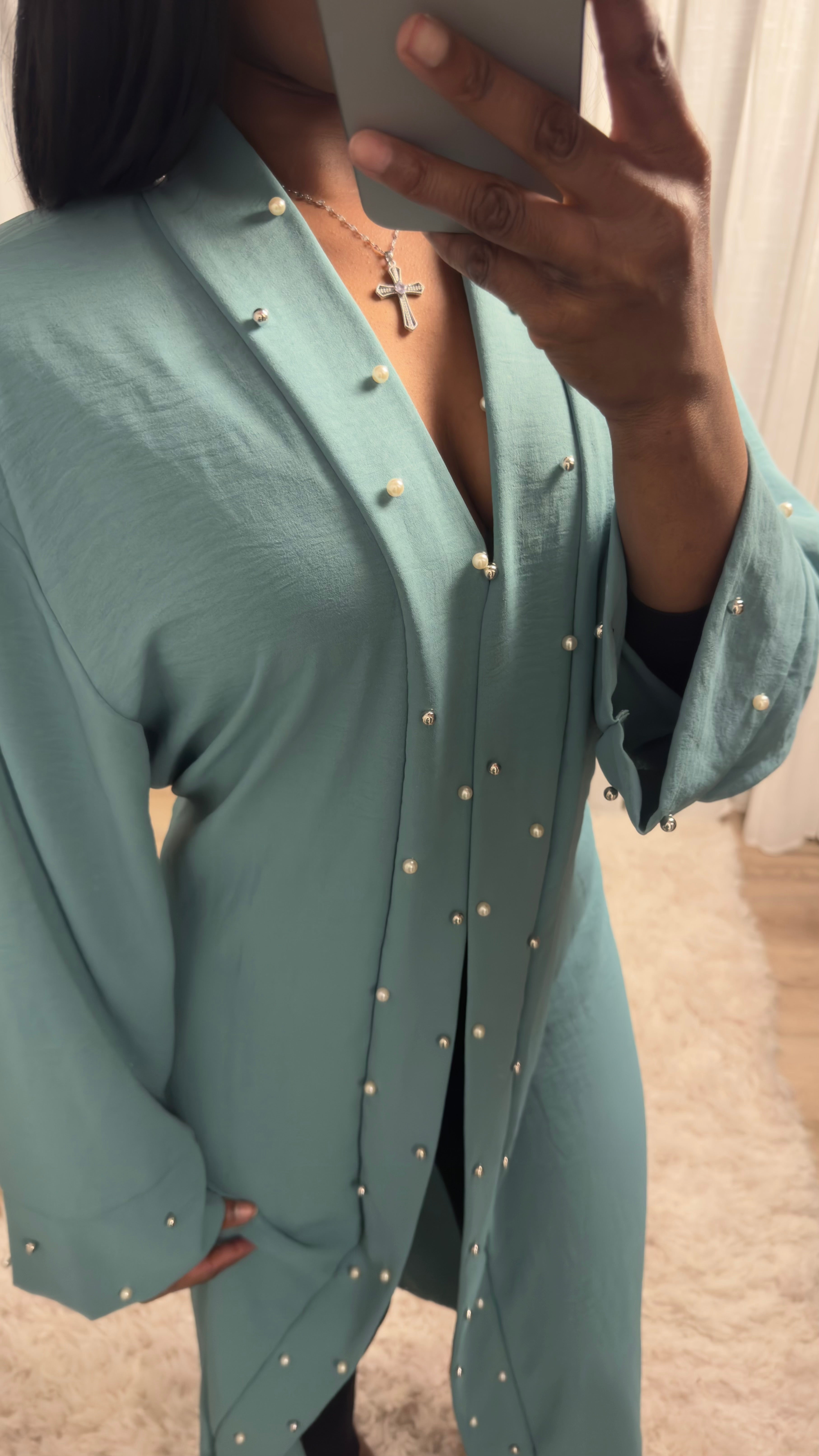 Kimono Perle turquoise