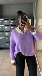 Pull Grâce « violet »