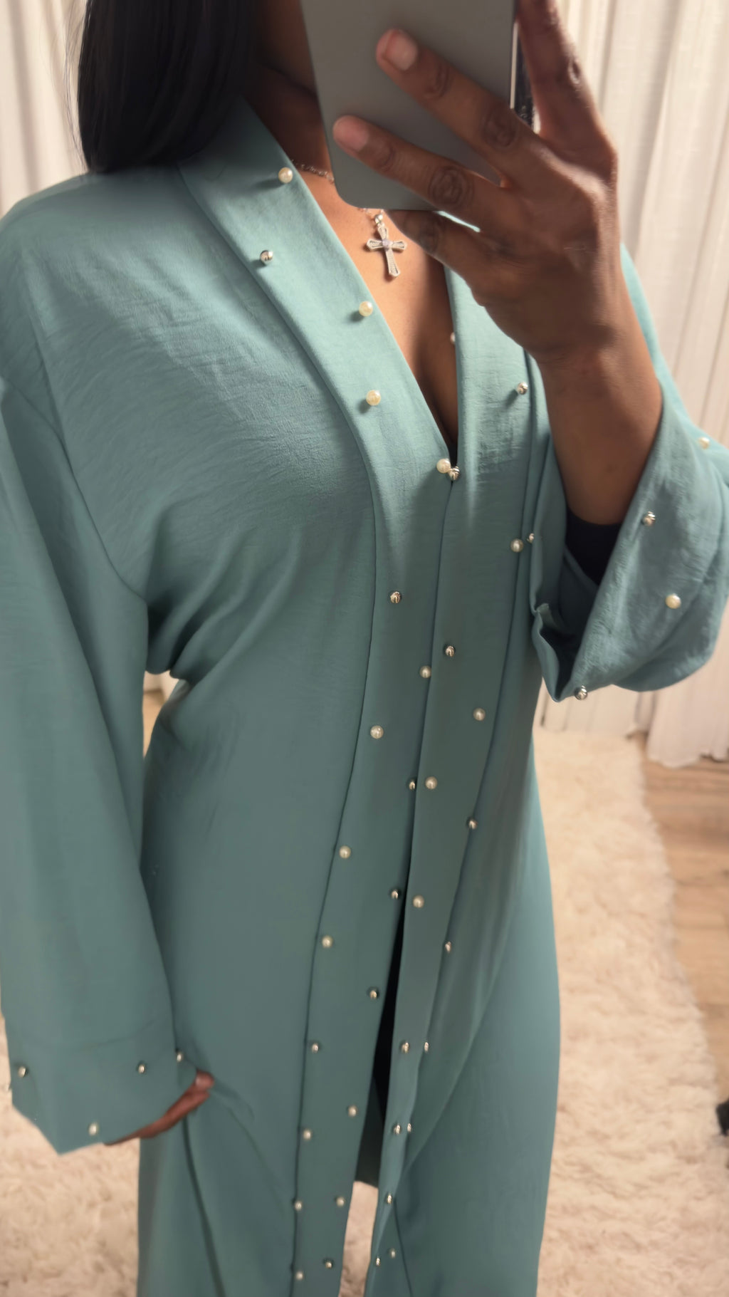 Kimono Perle turquoise
