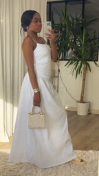 ENSEMBLE JUPE CASSIS - BLANC