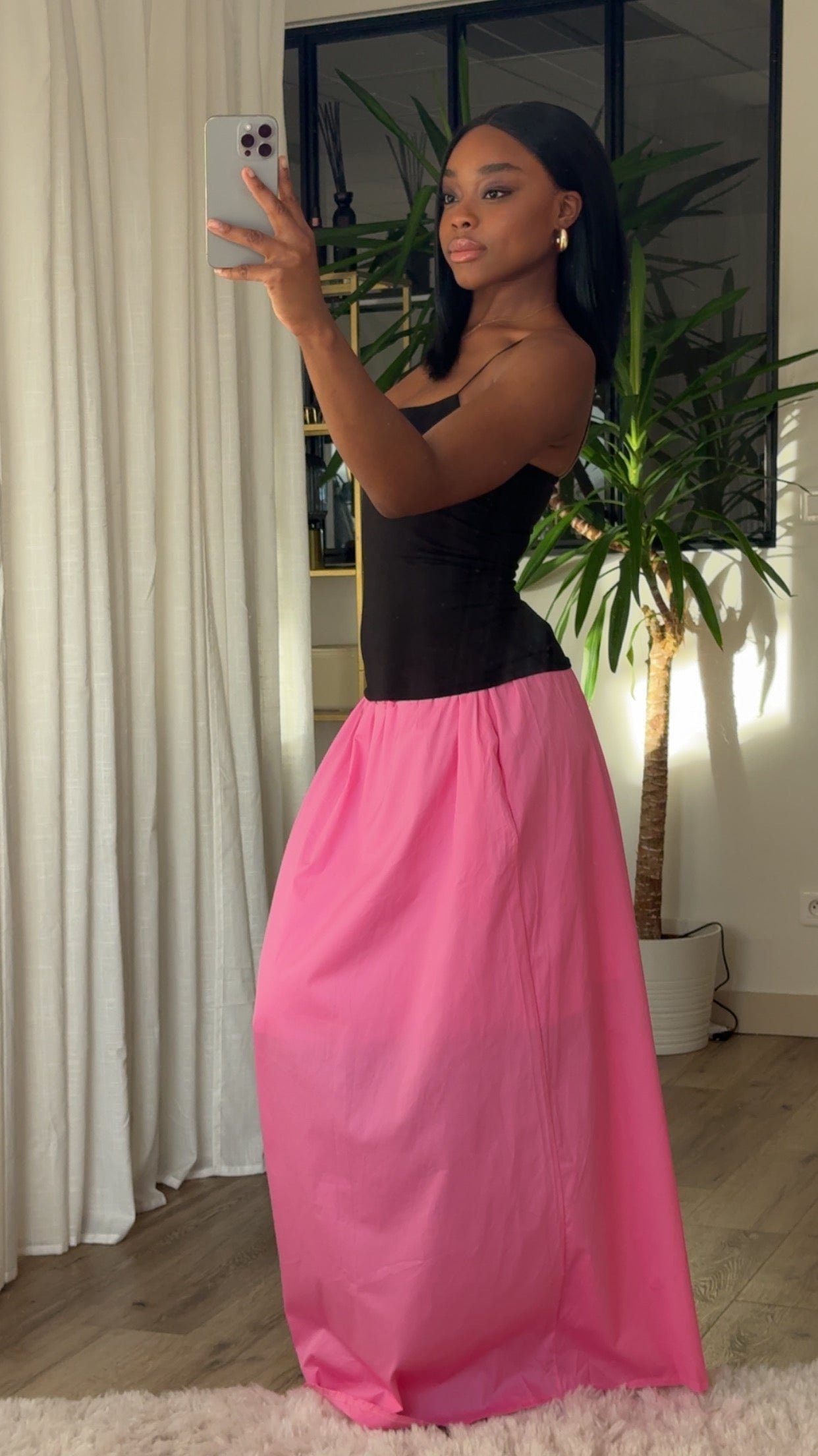 ENSEMBLE JUPE CASSIS - FUSHIA
