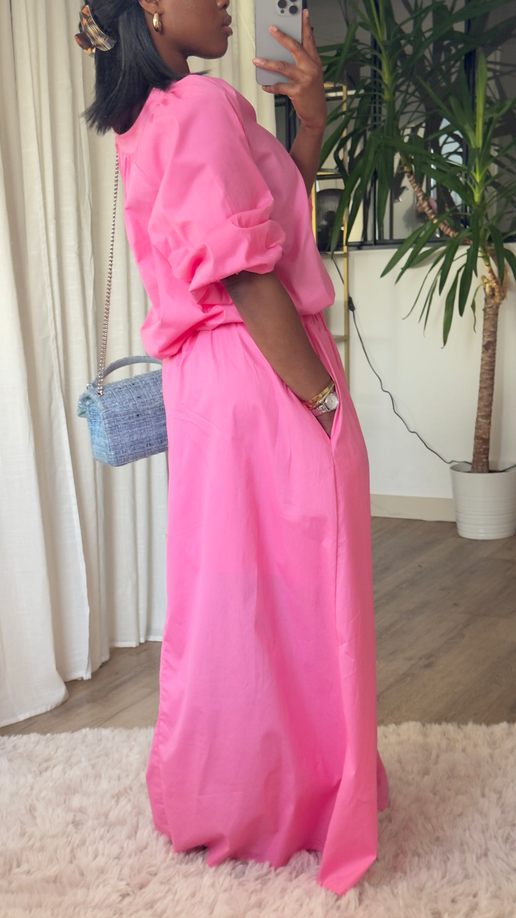 ENSEMBLE JUPE CASSIS - FUSHIA