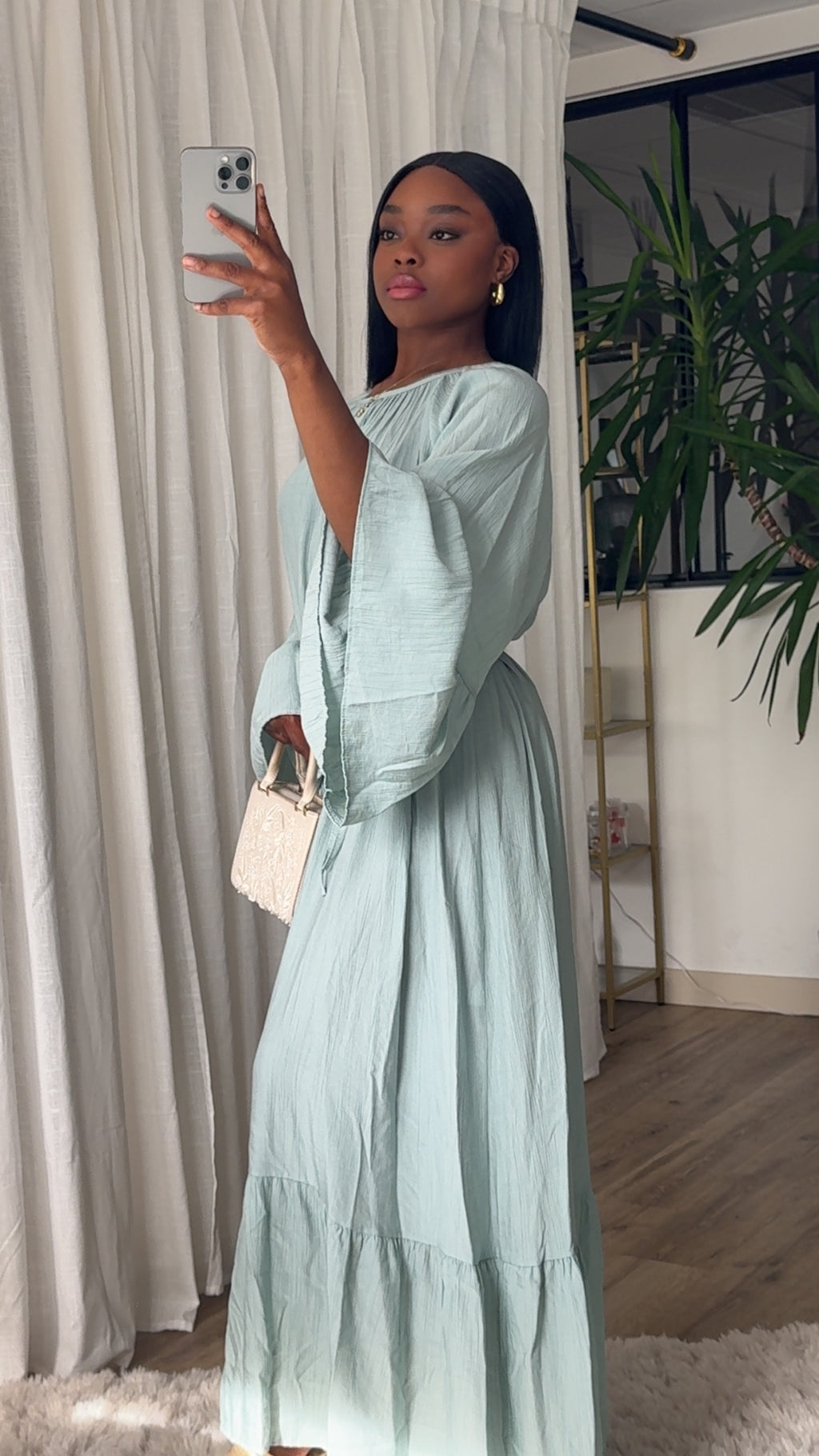 ROBE OLIVIA - VERT D'EAU