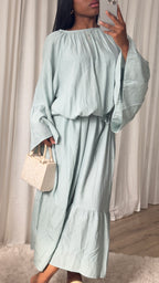 ROBE OLIVIA - VERT D'EAU