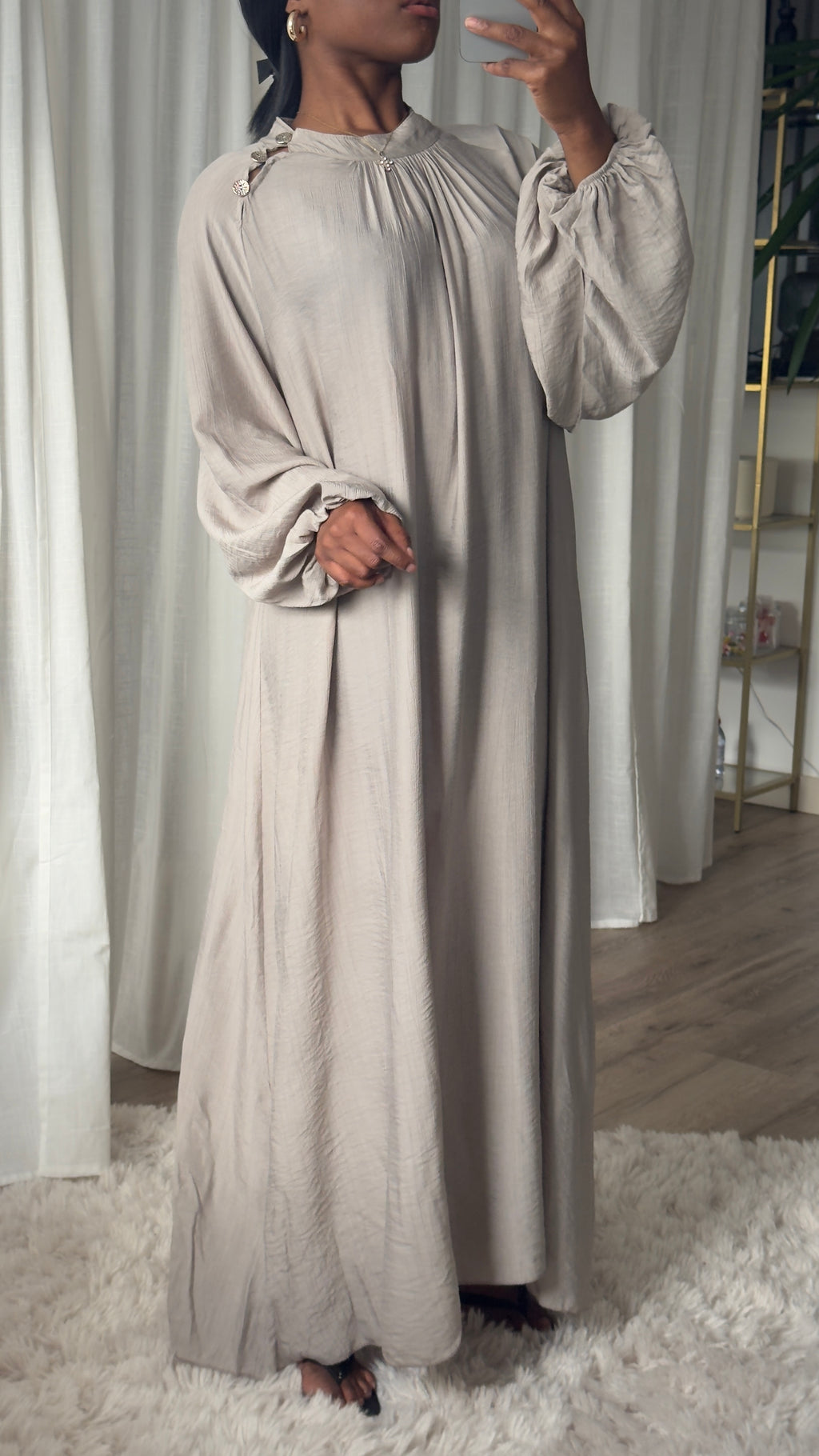 ROBE LONGUE ABIGAEL - TAUPE