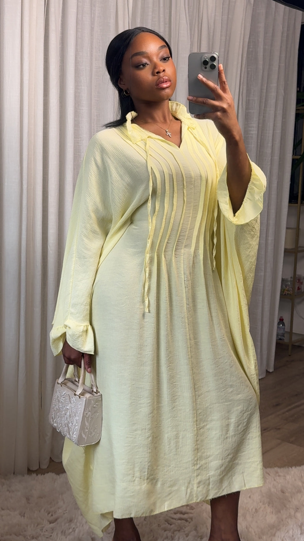 LA ROBE CAYLA - JAUNE